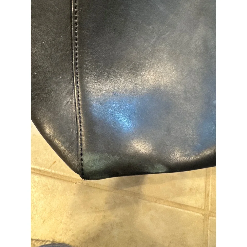 J.Crew Biennial Medium Leather Satchel‎ Tote Black Style 21986 Gold Hardware